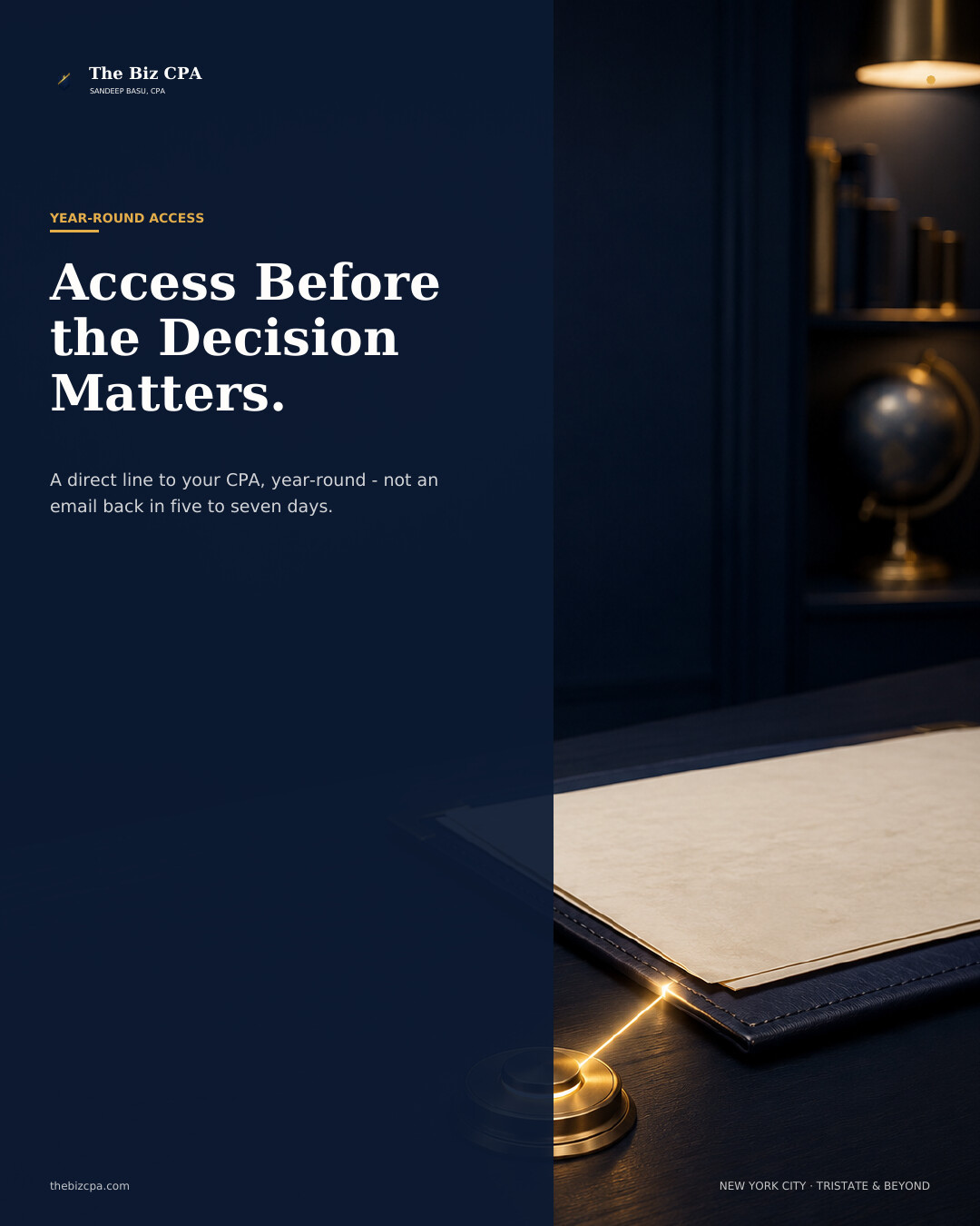 Year round access before the decision matters
