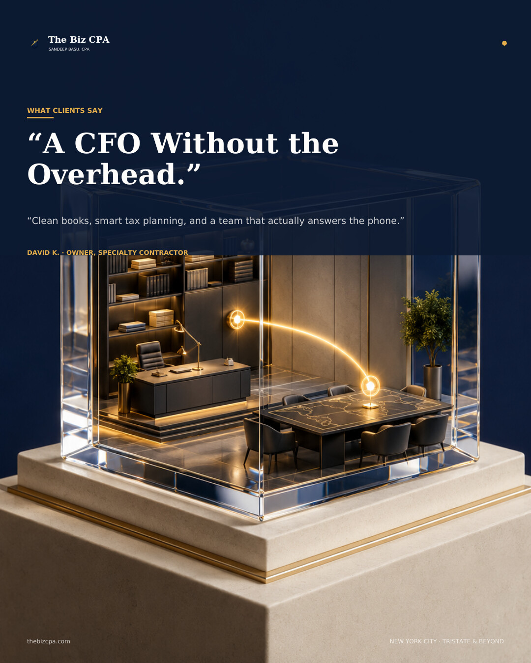 Client testimonial: a CFO without the overhead